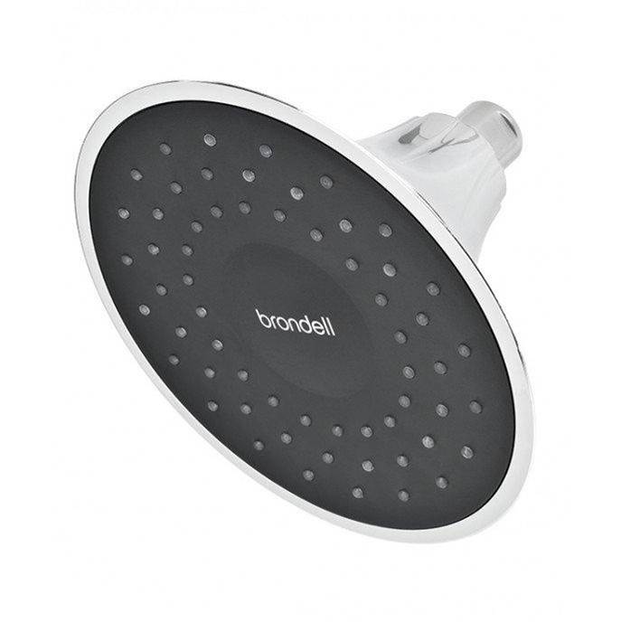 Brondell VivaSpring Filtered Showerhead in Chrome with Obsidian Face